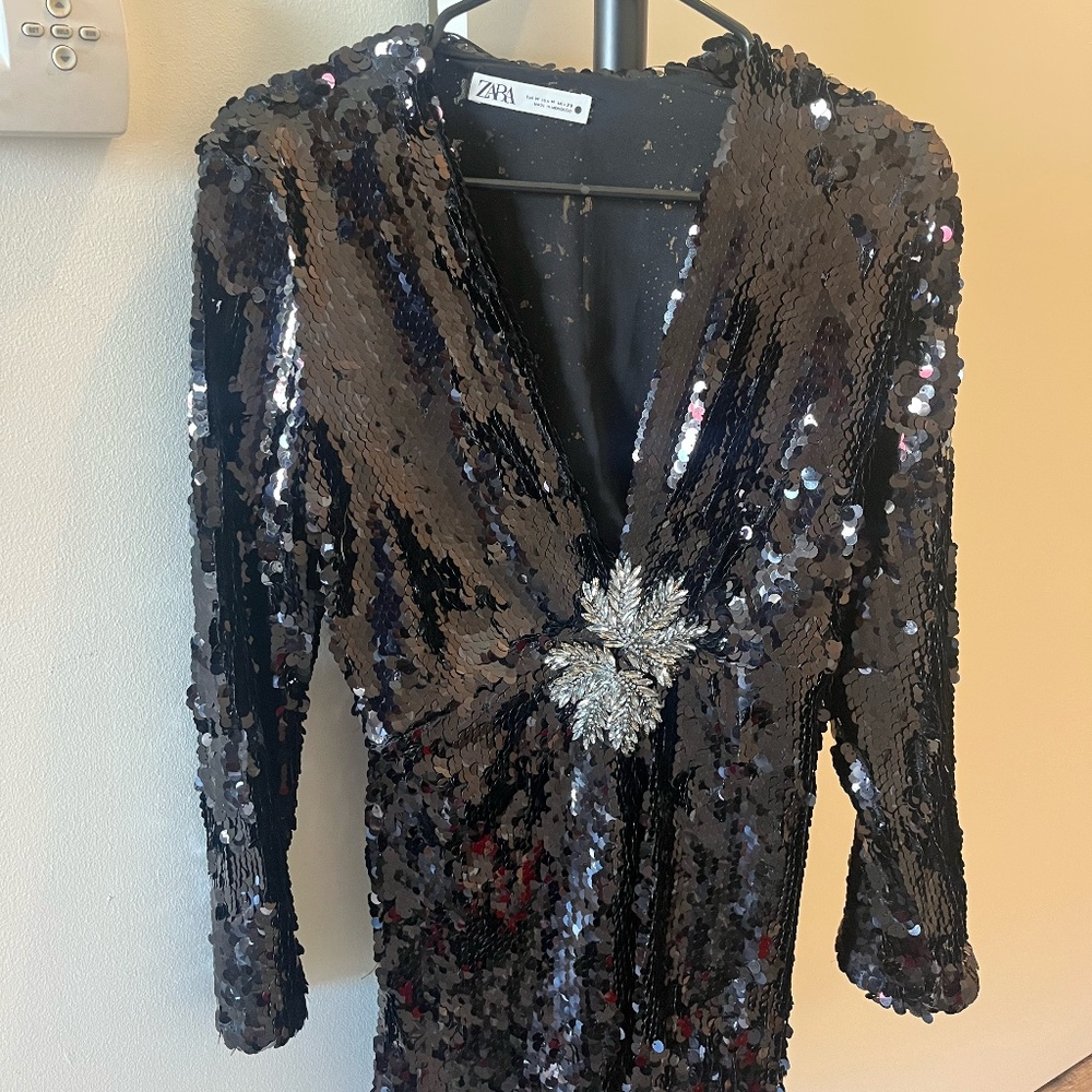 Zara Sparkley Disco dress